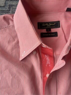 Bobby Jones Pink-Red Gingham Dress Shirt
